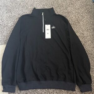 ALO Yoga Black Half-Zip Sweater